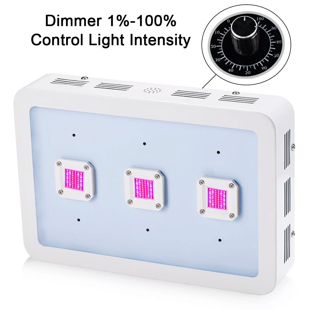 Bestva - LED Grow light, dimmable LED grow light. X3 900W