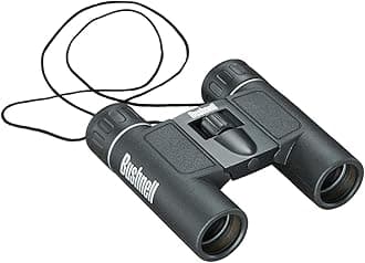 Bushnell - Powerview - 12x25 - Black - Roof Prism - Insta-Focus - Adjustable Diopter - Extreme Robustness - Bird Watching - Sightseeing - Travelling - Compact Binocular - 131225