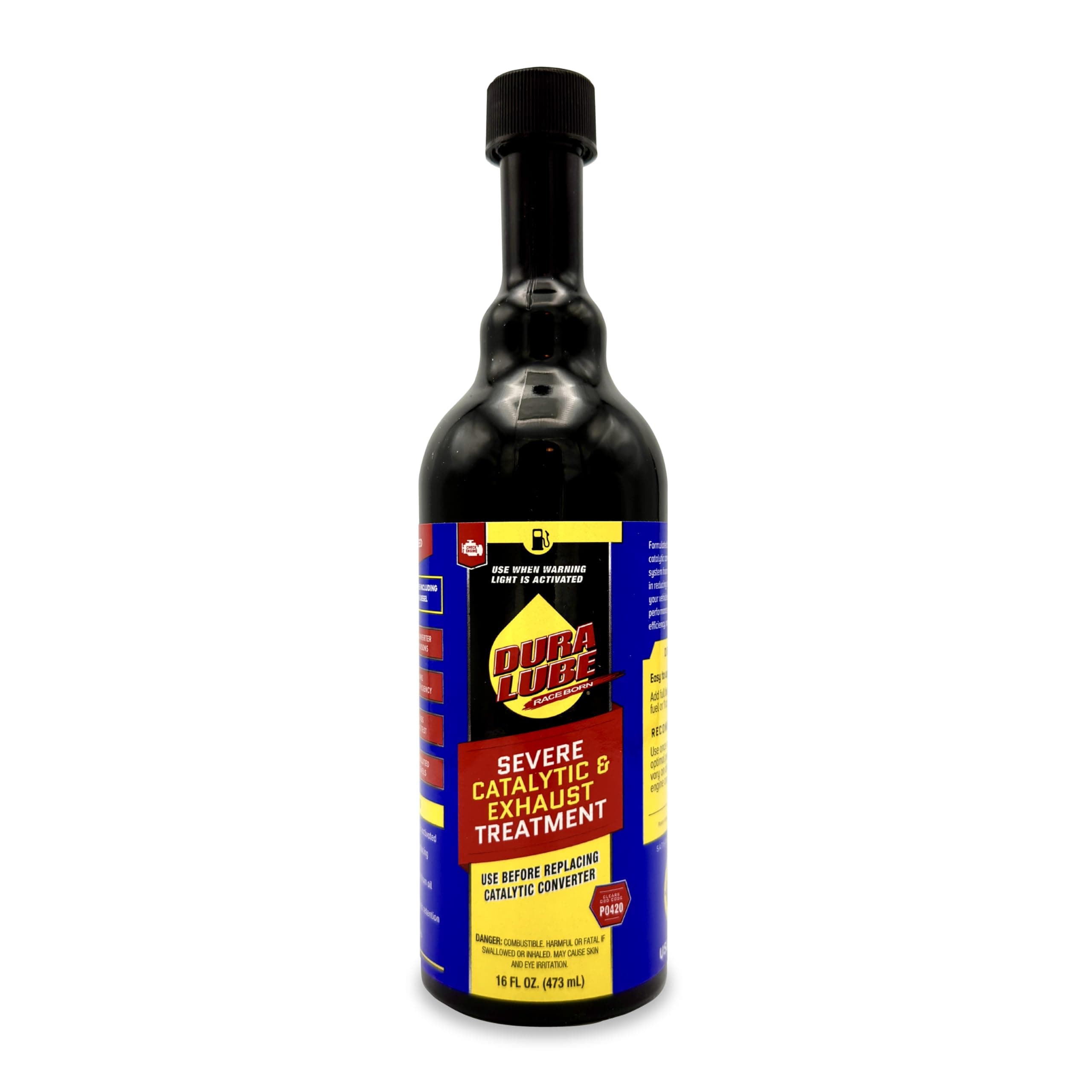 DURA LUBE Severe Catalytic And Exhaust Treatment Emissions Test Catalytic Cleaner 16 Fl. Oz, 1 Pack, Hl 402409