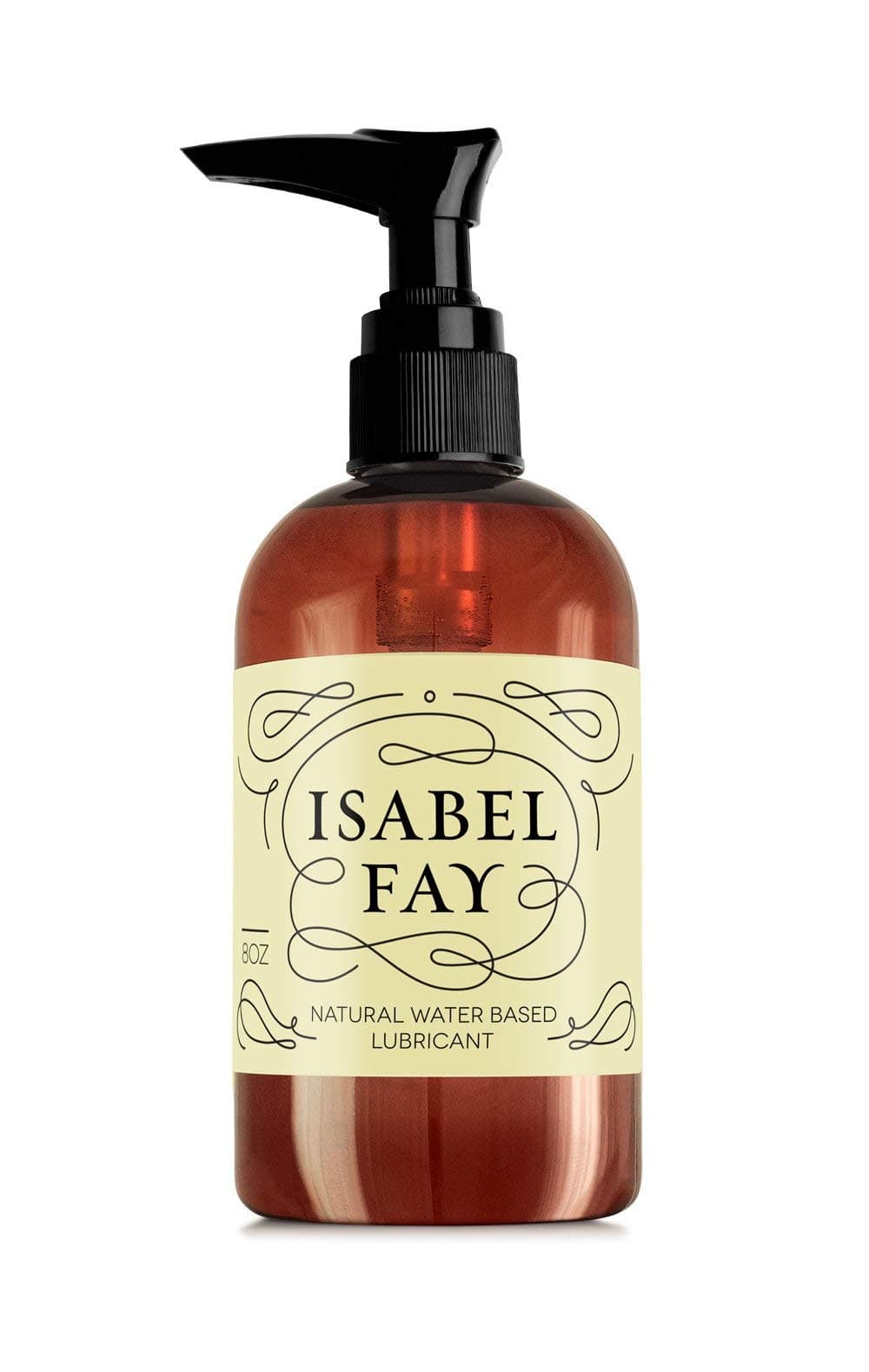 Isabel Fay Natural Water Based Personal Lubricant for Sensitive Skin, No Parabens, No Glycerin, 8 oz