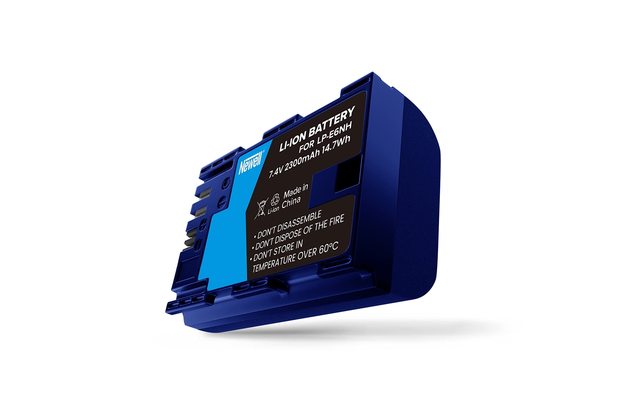 Newell SupraCell Battery LP-E6NH 2300 mAh compatible with Canon EOS R Ra R5 R6 5D Mk II 5D Mk III 5D MK IV 6D 6D Mark II 7D 7D Mark II 60D 60Da 70D