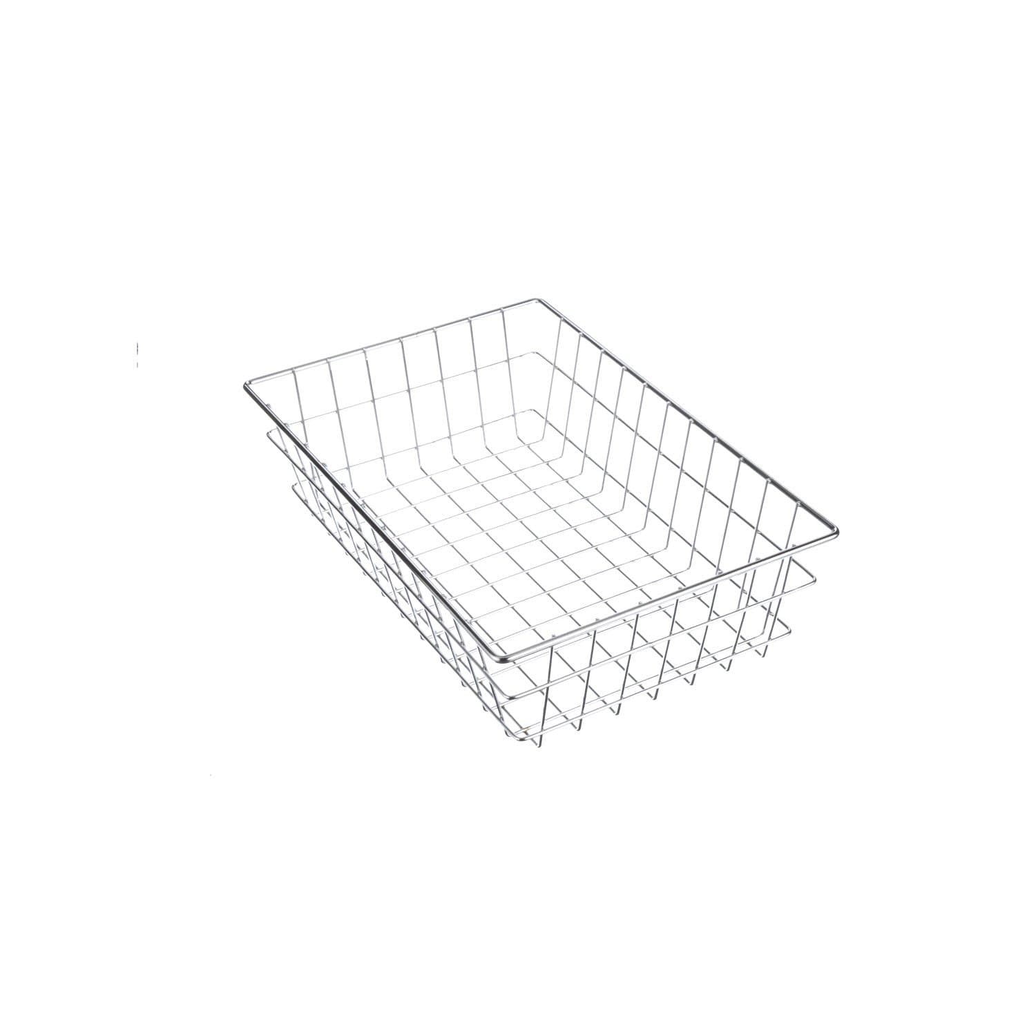 Marlin Steel Chrome Plated Utility Basket (18"L x 12"W x 5"H)