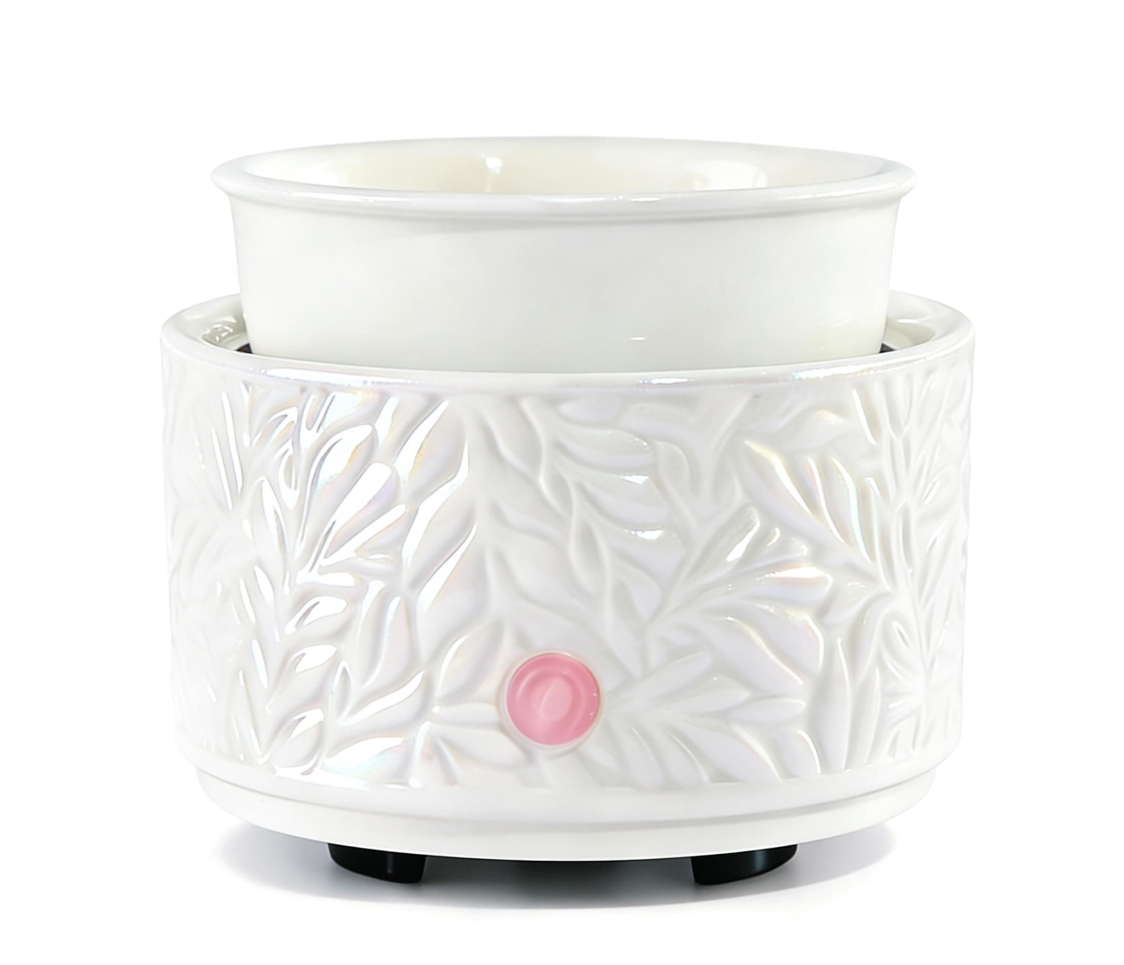 Wax Melt Warmer 3-in-1 Electric, Ceramic Wax Burner for Scented Wax, Scented Wax Melter & Essential Oil Burner for Home Aromatherapy, White
