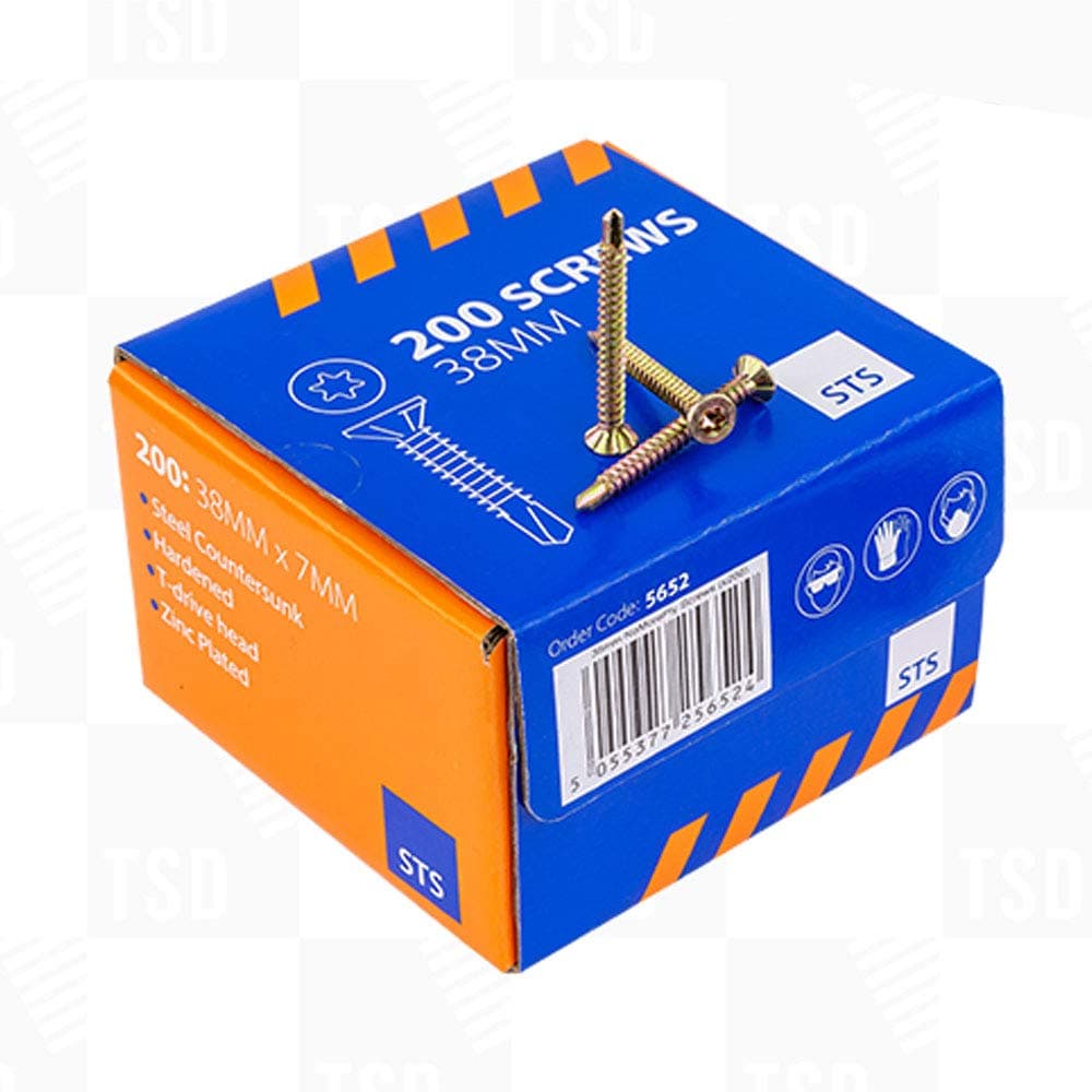 Screws 38mm with FREE T-20 bit (200 screws)