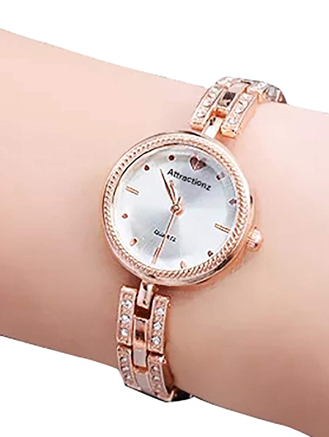 ATTRACTIONZ Micacchi Analogue Heart Belt Multicolour Dial Women's Watch