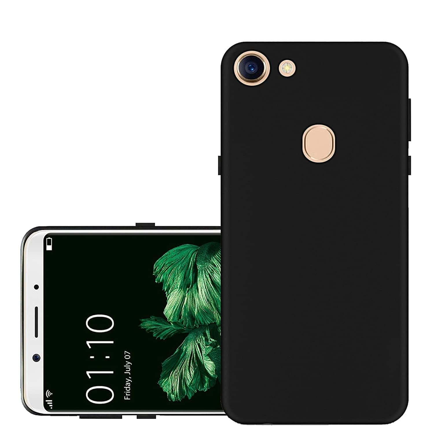 KAKASA Ultimate Trust Silk Smooth Finish All Sides Protection Slim Back Case Cover For Oppo F5 (Black)