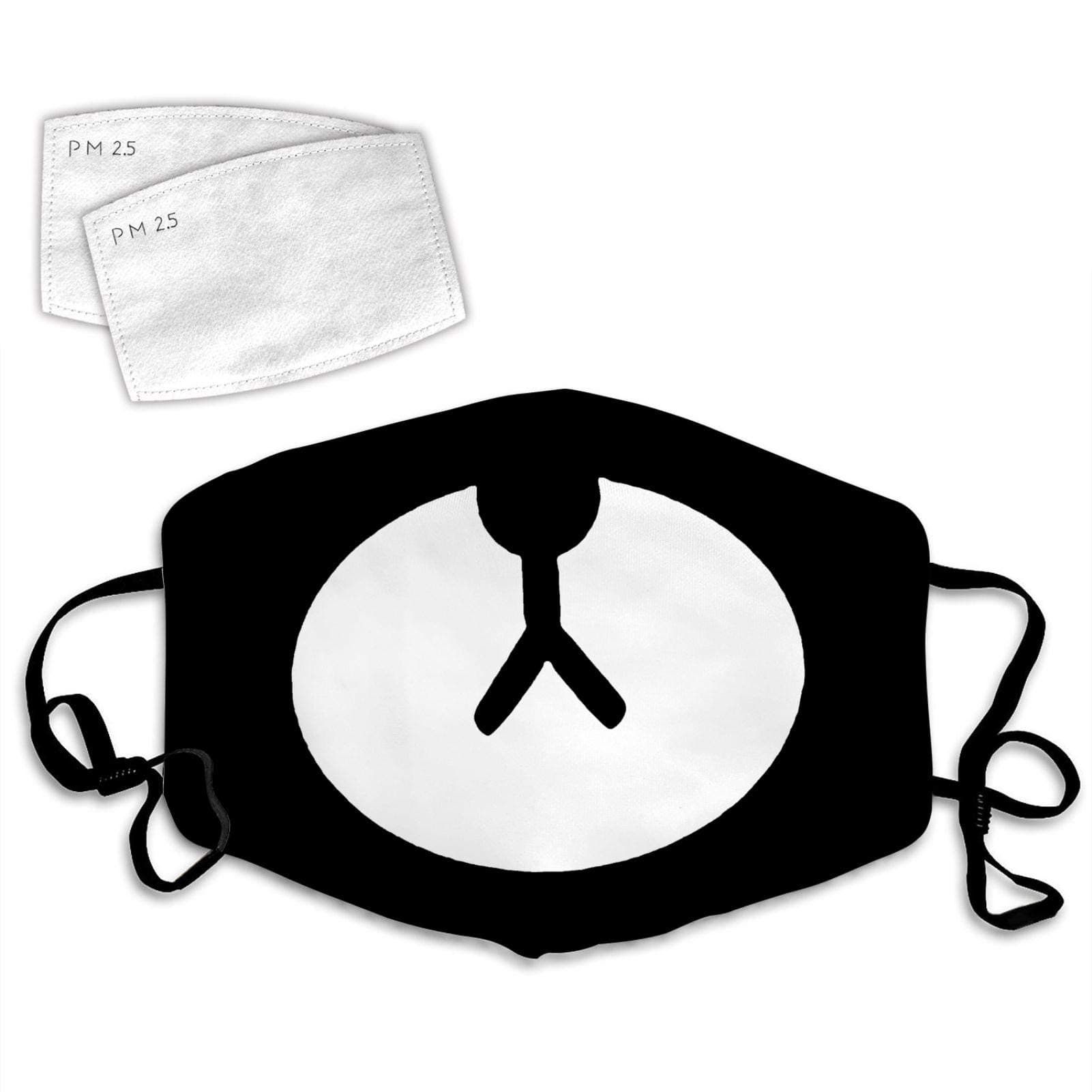 SSSQUN Anime Bear Comfortable Adjustable Funny Pattern Facial Decorations for Women and Men with 2 PCS Filters