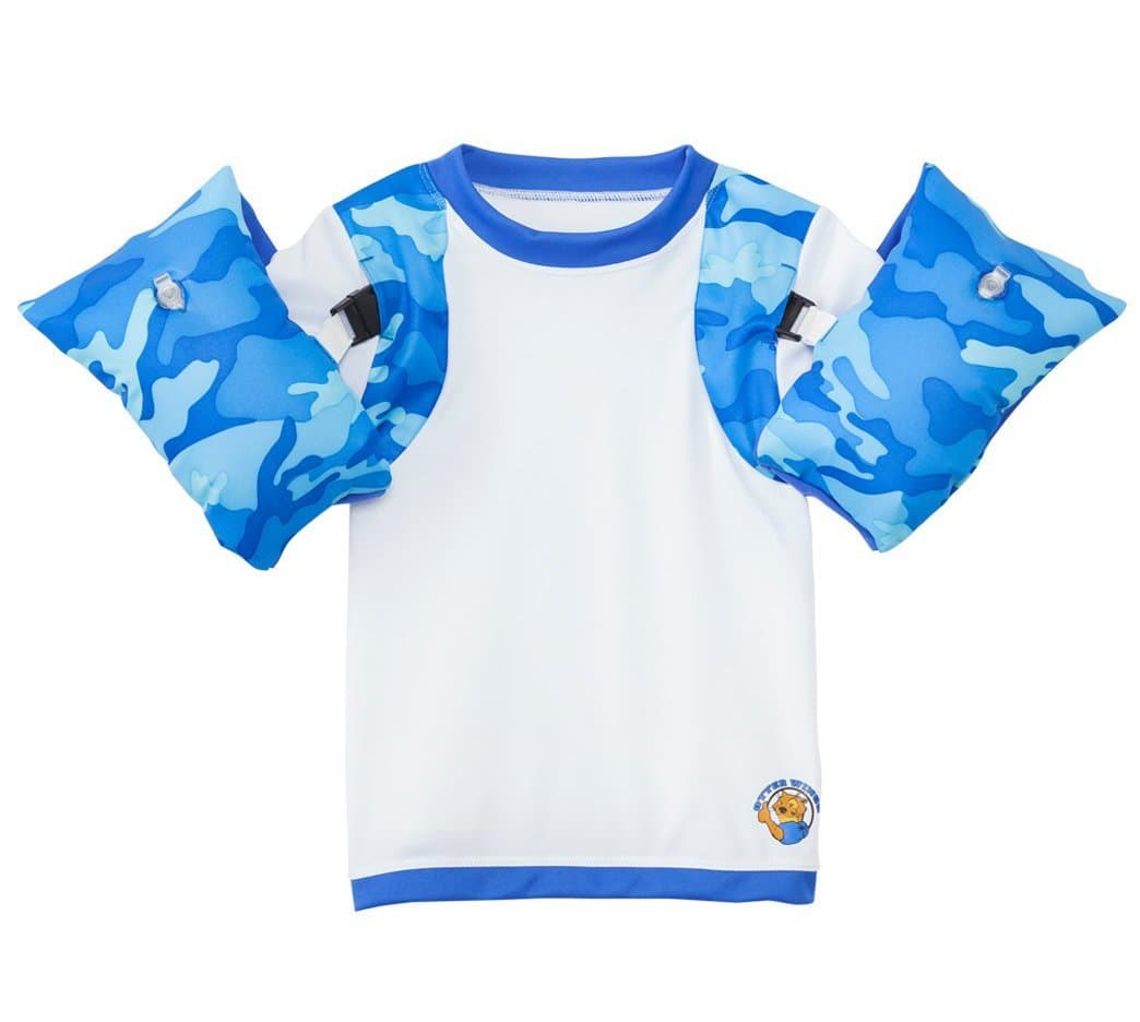Otter Wings Kids Floaties (Water Wings) - Arm Bands / UPF 50+ Swim Shirt Combo Kids Floatation Device