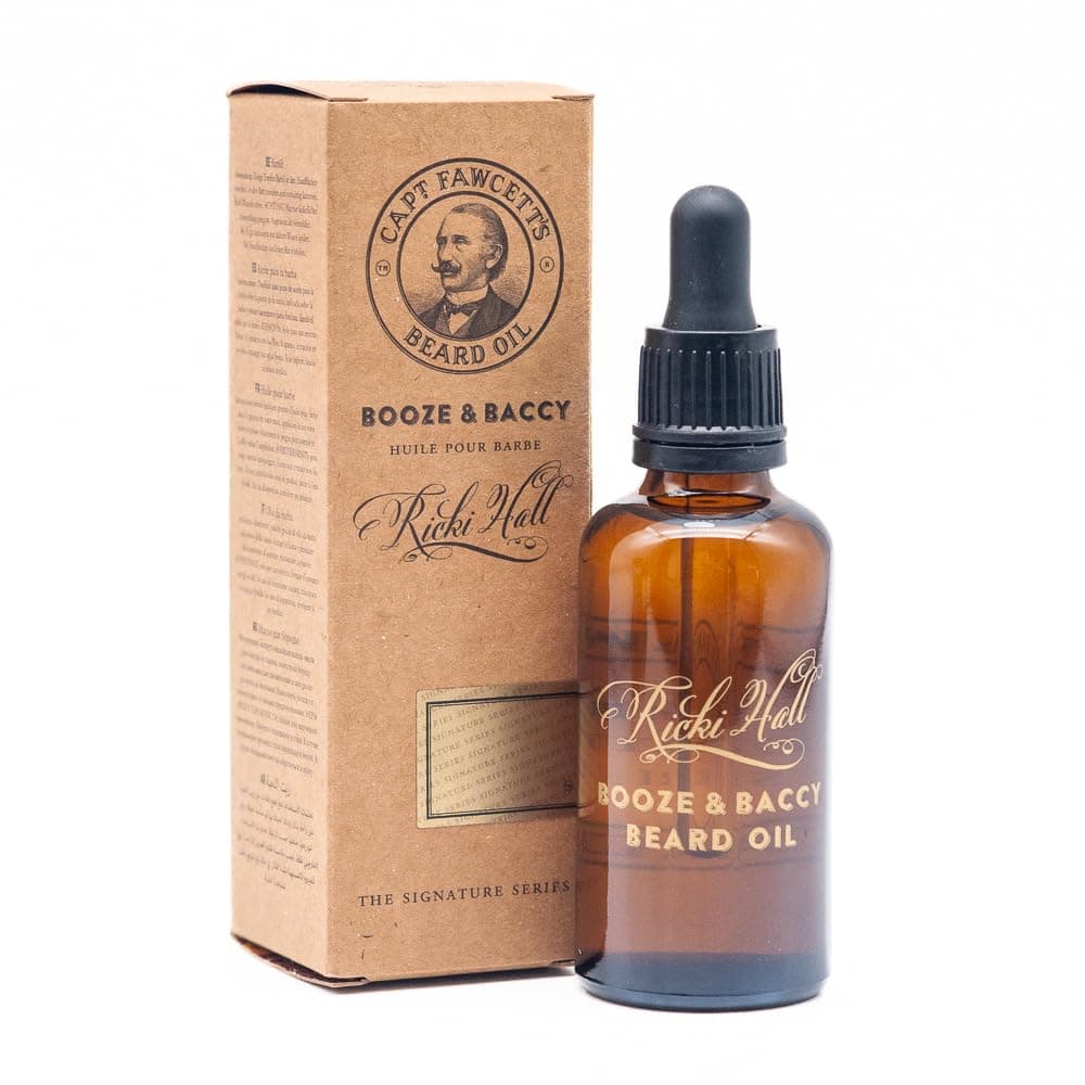 Ricki Hall’s Booze & Baccy Beard Oil 10ml – Premium Conditioning Beard Oil for Men with Whiskey, Honey & Tobacco Notes – Nourishes, Softens & Adds a Subtle Masculine Fragrance