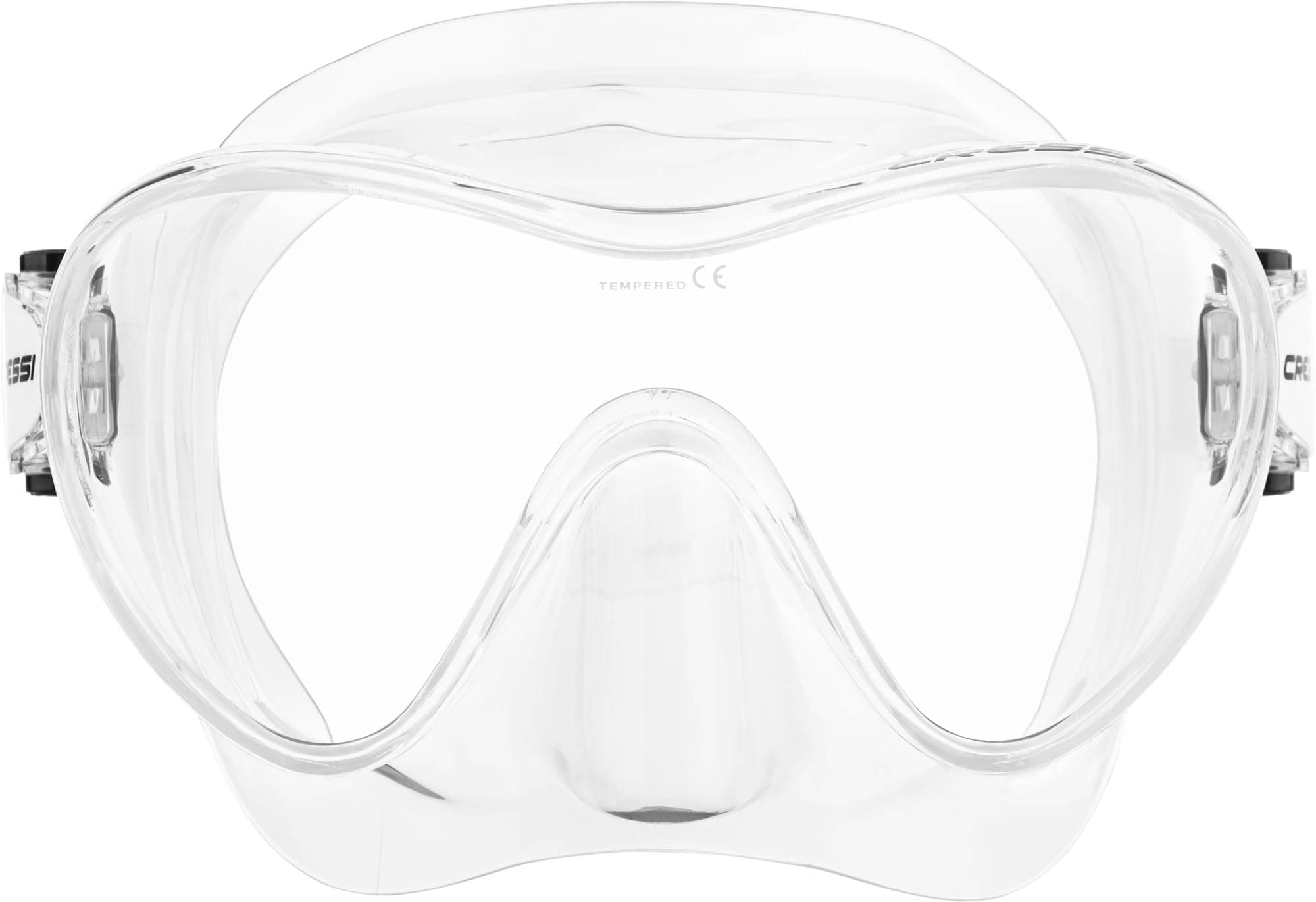 - Cressi SCUBA Mask F1 (CLEAR) Scuba Diving | Snorkelling | Frameless | Silicone Diving Mask