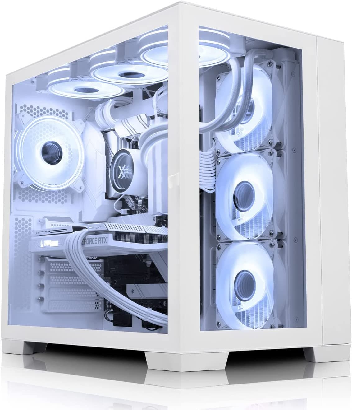 ADMI Gaming PC: AMD Ryzen 7600X Six Core, 360mm Liquid Cooler, RX 7800 XT White 16GB, 32GB 5200MHz DDR5, 1TB NVME, Windows 11