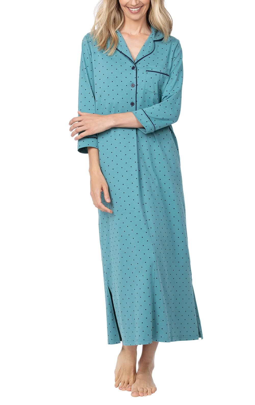 PajamaGram Long Women's Nightgowns & Sleepshirts - Night Gown, 100% Cotton