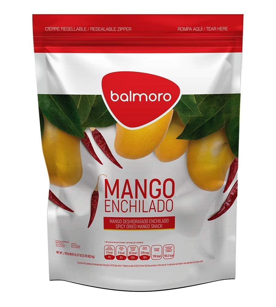 Dried Spicy Mango Slices, 2.2 Pounds