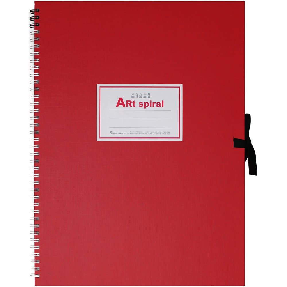 ART SPIRAL F4 Sketchbook, Red