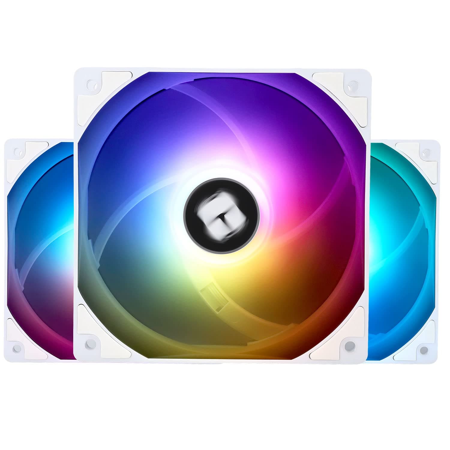 Thermalright TL-C12CW-S X3 CPU Fan 120mm White ARGB Case Cooler Fan, 4pin PWM Silent Computer Fan With S-FDB Bearing Included, up to 1550RPM cooling fan(3 quantities)