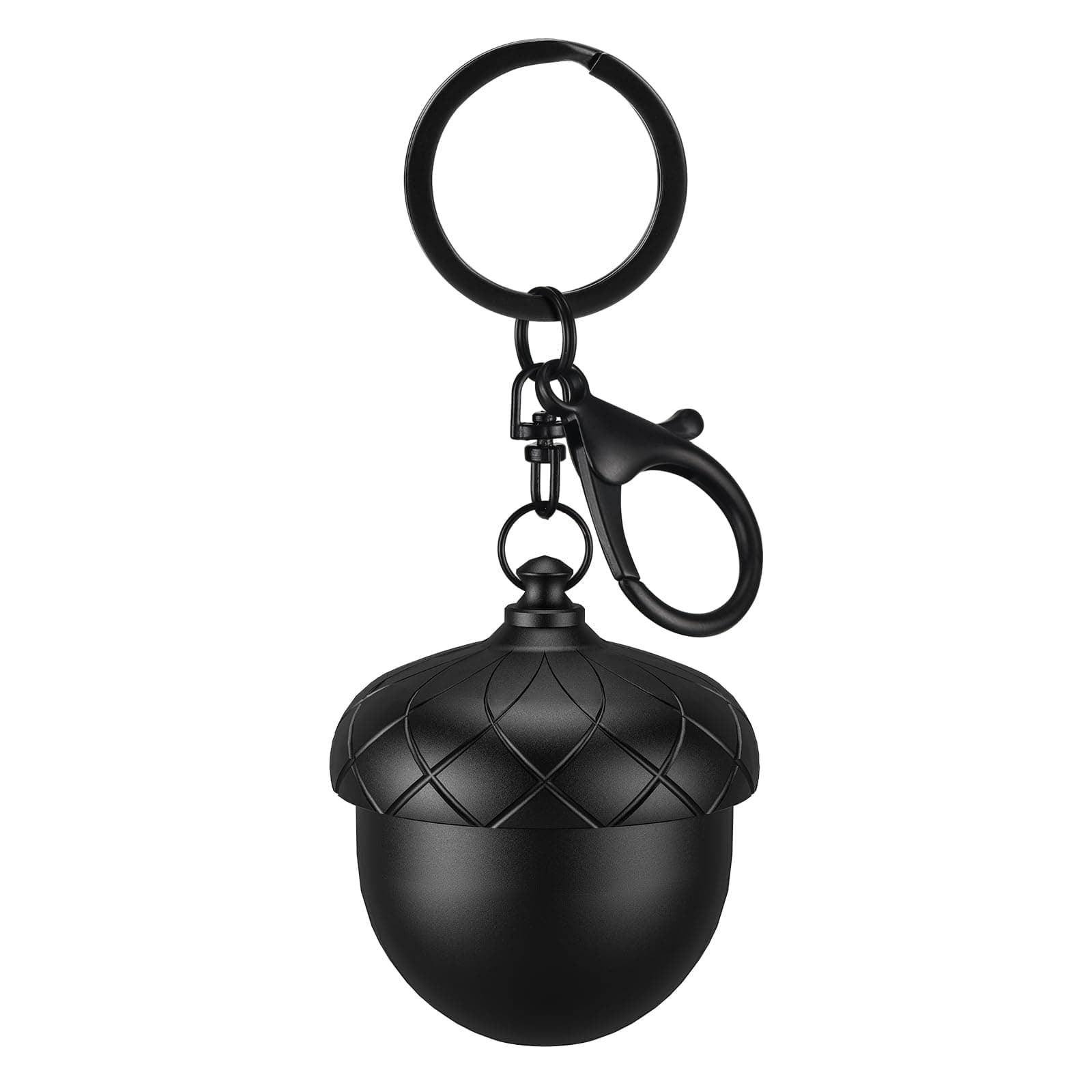 Small Pill Case, Keychain Pill Holder with Cute & Moisture-Proof Design, Durable Aluminum Single Pill Box for Daily, Travel Use - Acorn-Shaped