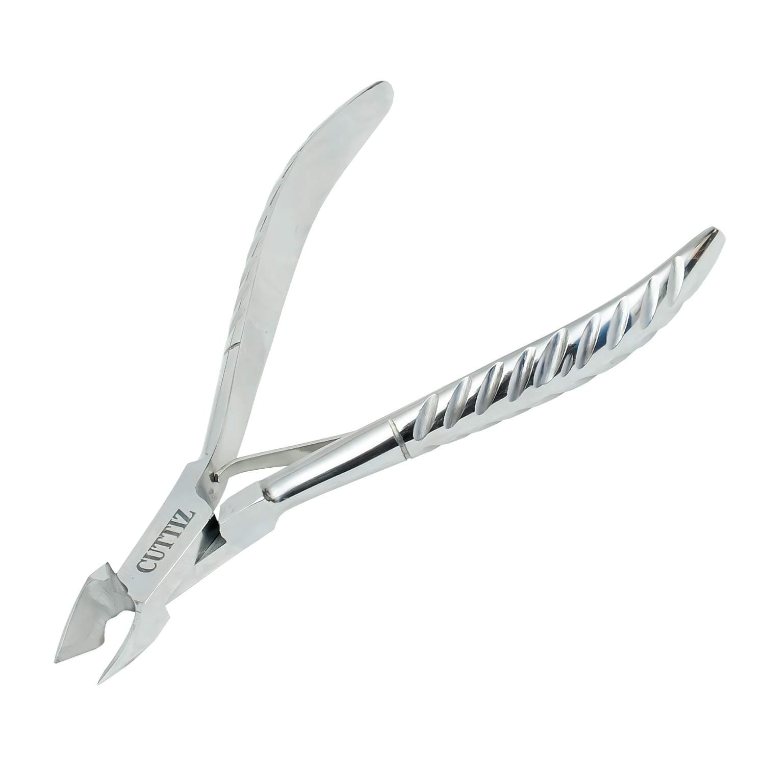 Cuticle Trimmer made of Stainless Steel, Nail Cuticle Clippers size 4.0 Inches nail scissors with Double Spring, Loved by the Professional & Home users. Great addition in Manicure Tools by Cuttiz