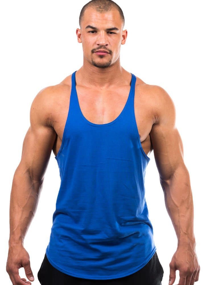 Iwearit Brand Y-Back Muscle Tanktop Straight Bottom - Made in USA