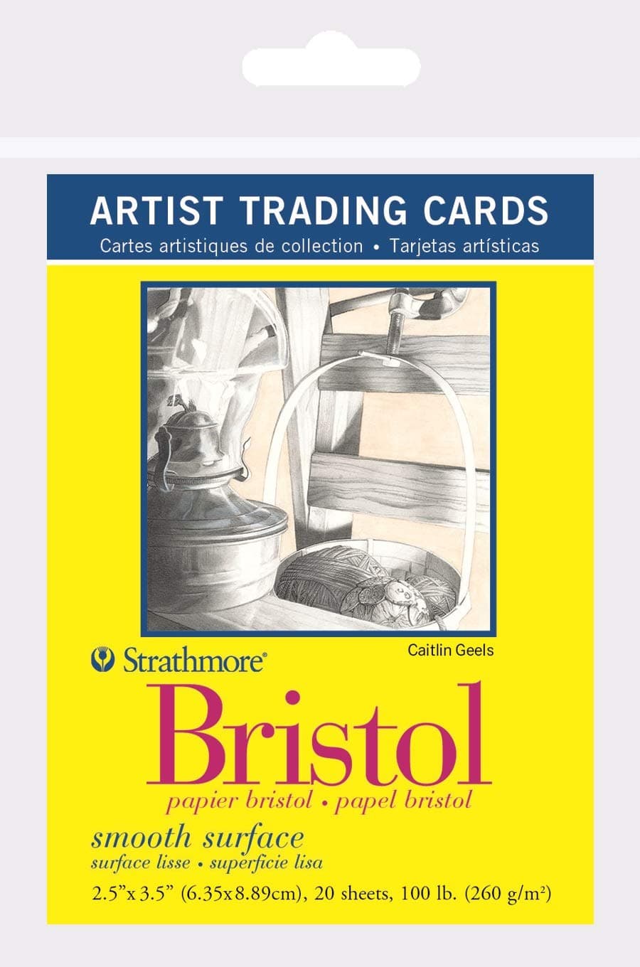 300 Series Bristol Artist Trading Cards, Smooth Surface, 20 Sheets