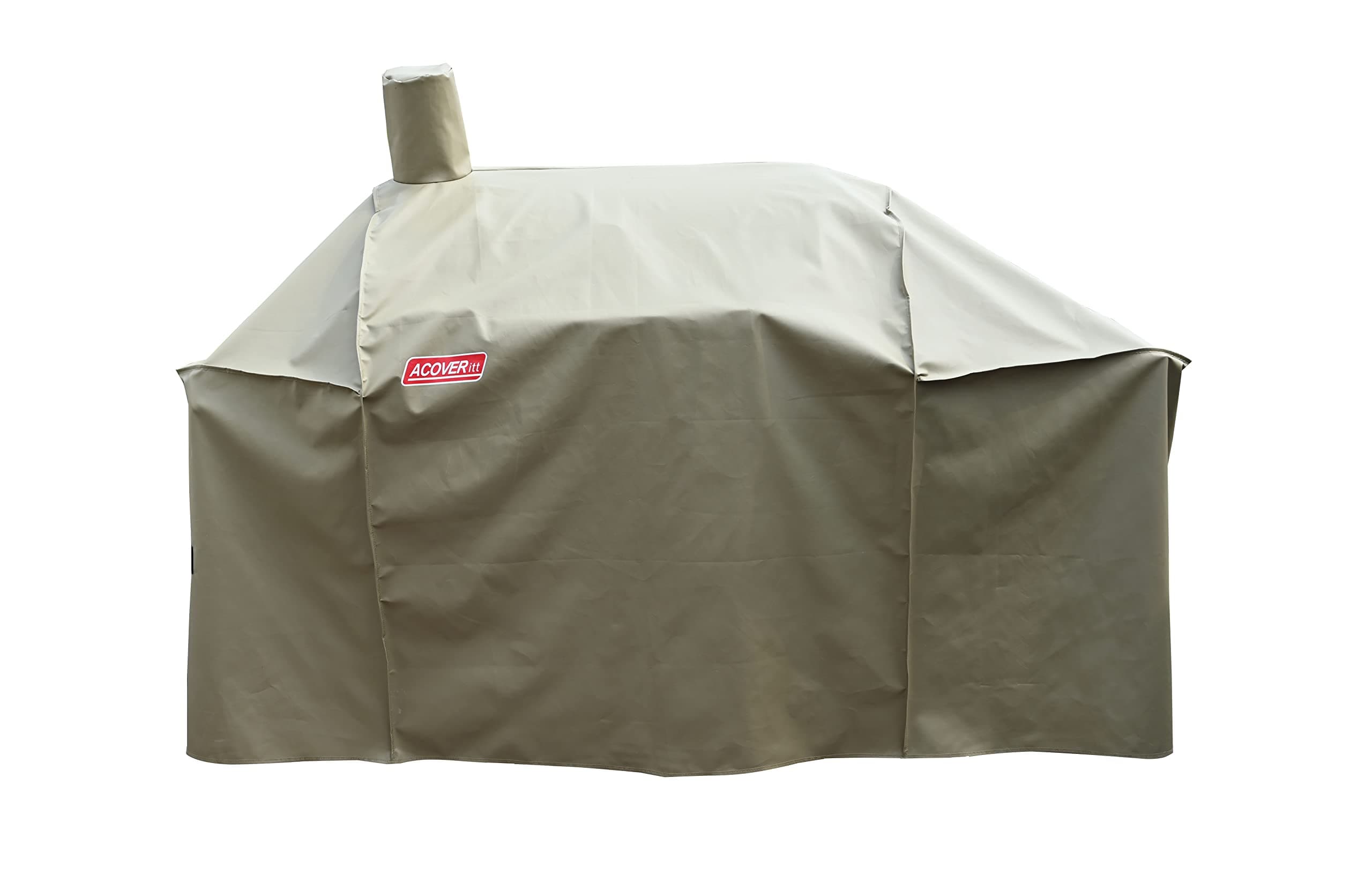 Smoker Grill Cover Sized for Char-Griller Charcoal Grill 2190 and 2197 Heavy Duty Waterproof Patio 600D Canvas Barbeque BBQ Grill Cover G21623(Brown)