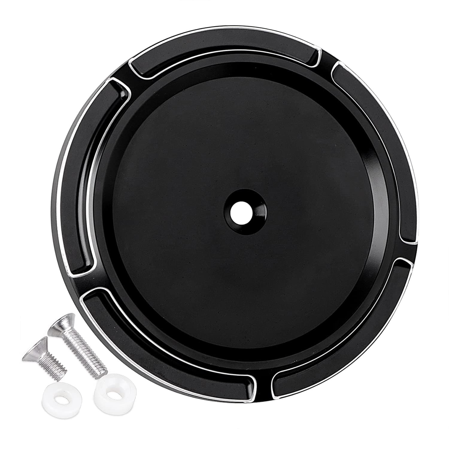 Stage 1 Big Sucker Air Cleaner Cover for Harley Dyna Low Rider Wide Glide Electra Glide Road King Softail Sportster Iron 883,Black