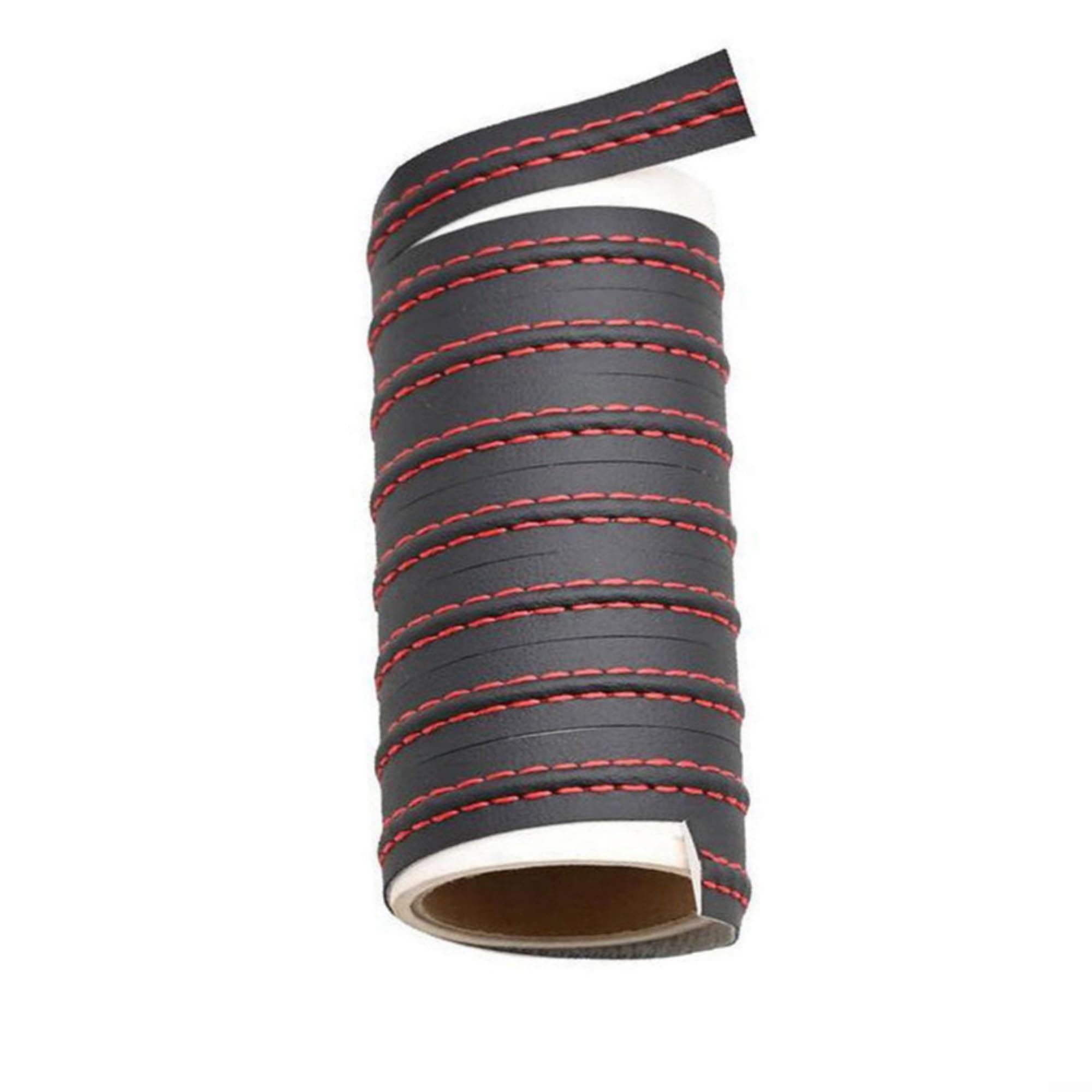 4M Red PU Leather Car Trim Strip Interior Trim Line(Comes With Adhesive Tape On The Back), Easy To Install