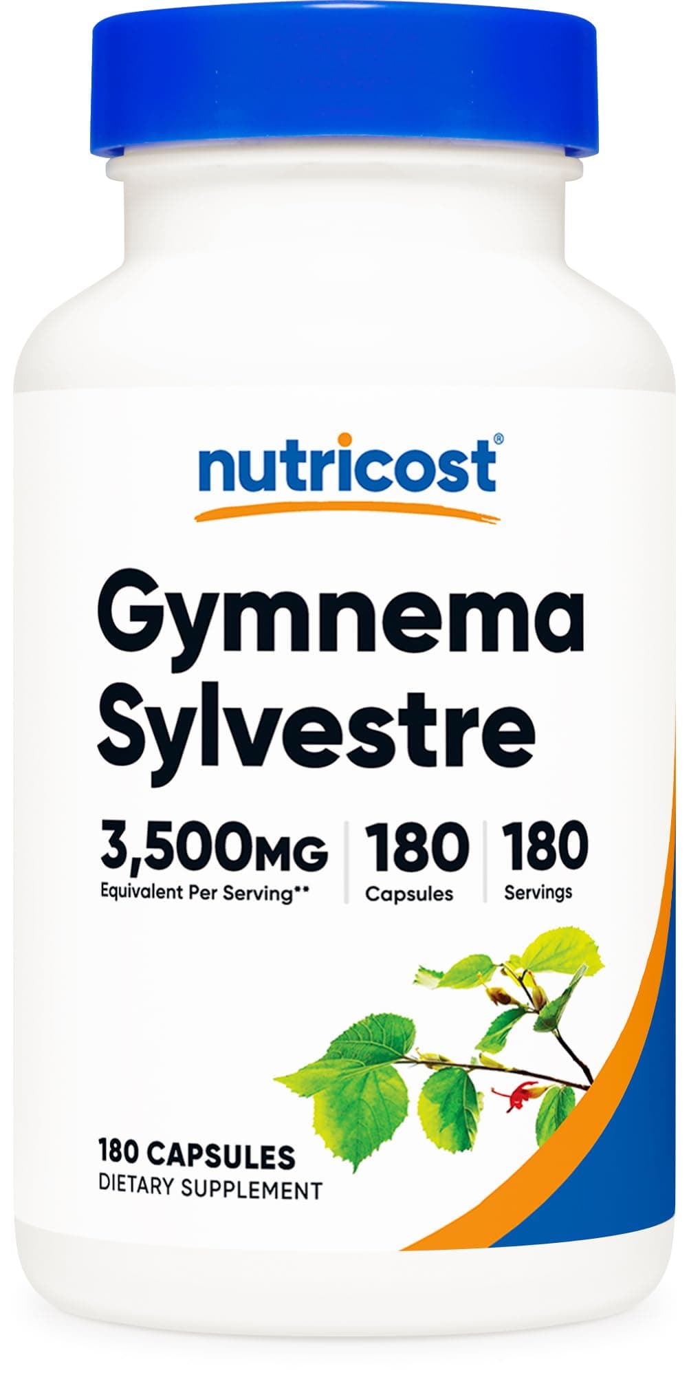 Nutricost Gymnema Sylvestre Extract 180 Capsules for 180 Servings Per Bottle - GMO Free, Gluten Free, and Vegetarian Friendly