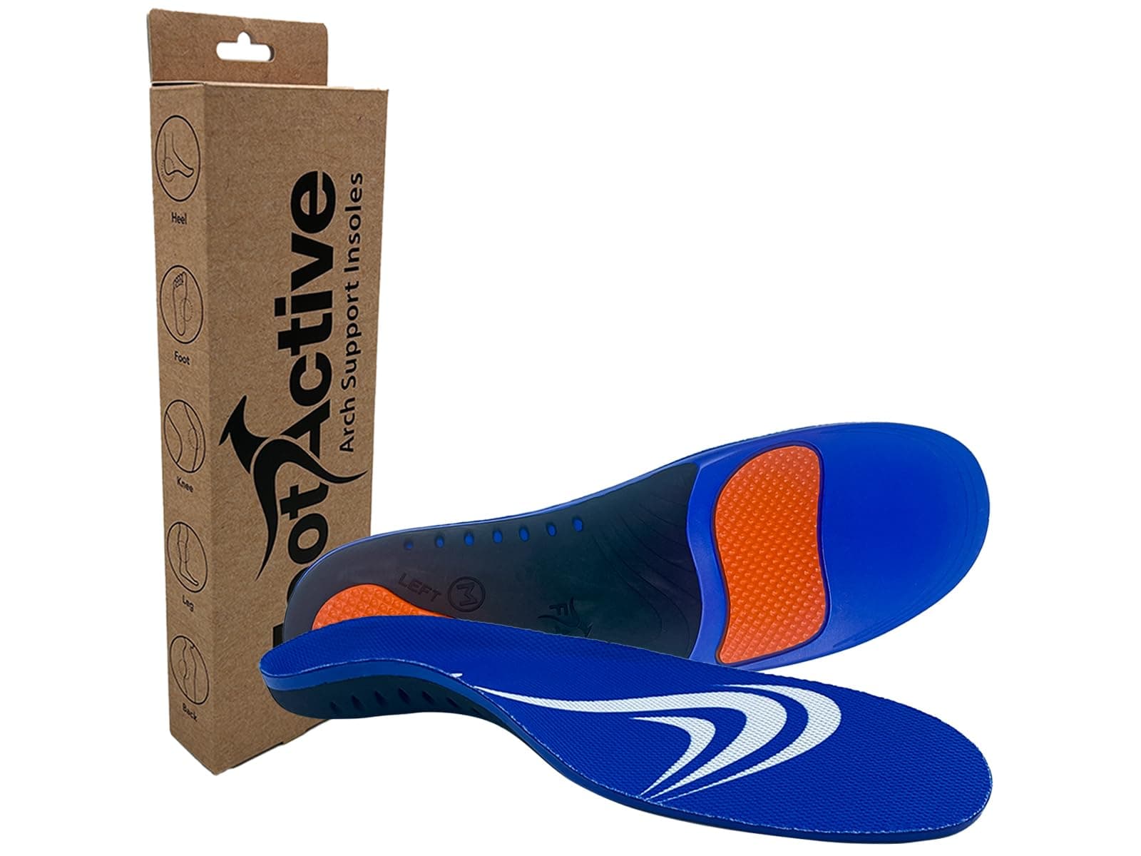 FootActive Sports Insoles Blue S - 5/6.5 UK