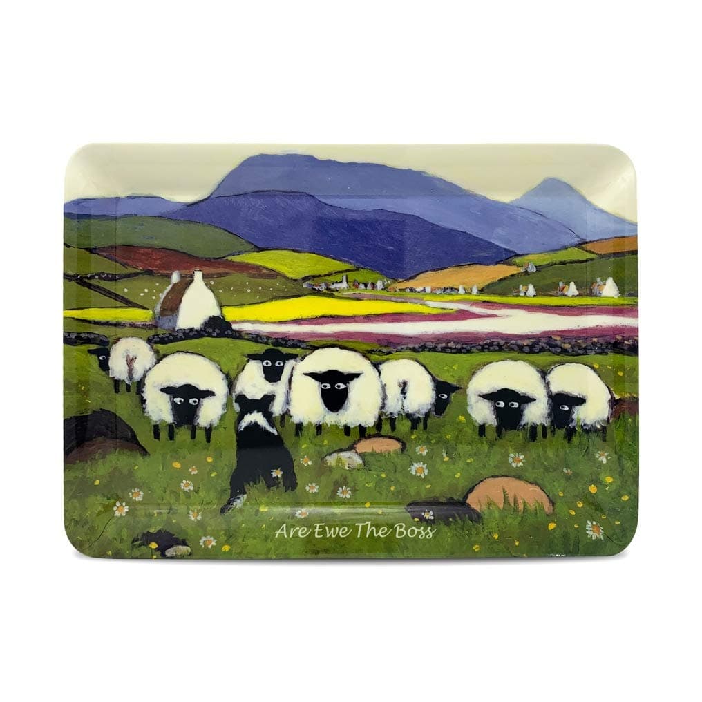 are Ewe The Boss Melamine Tray by Thomas Joseph - Sheep Gift