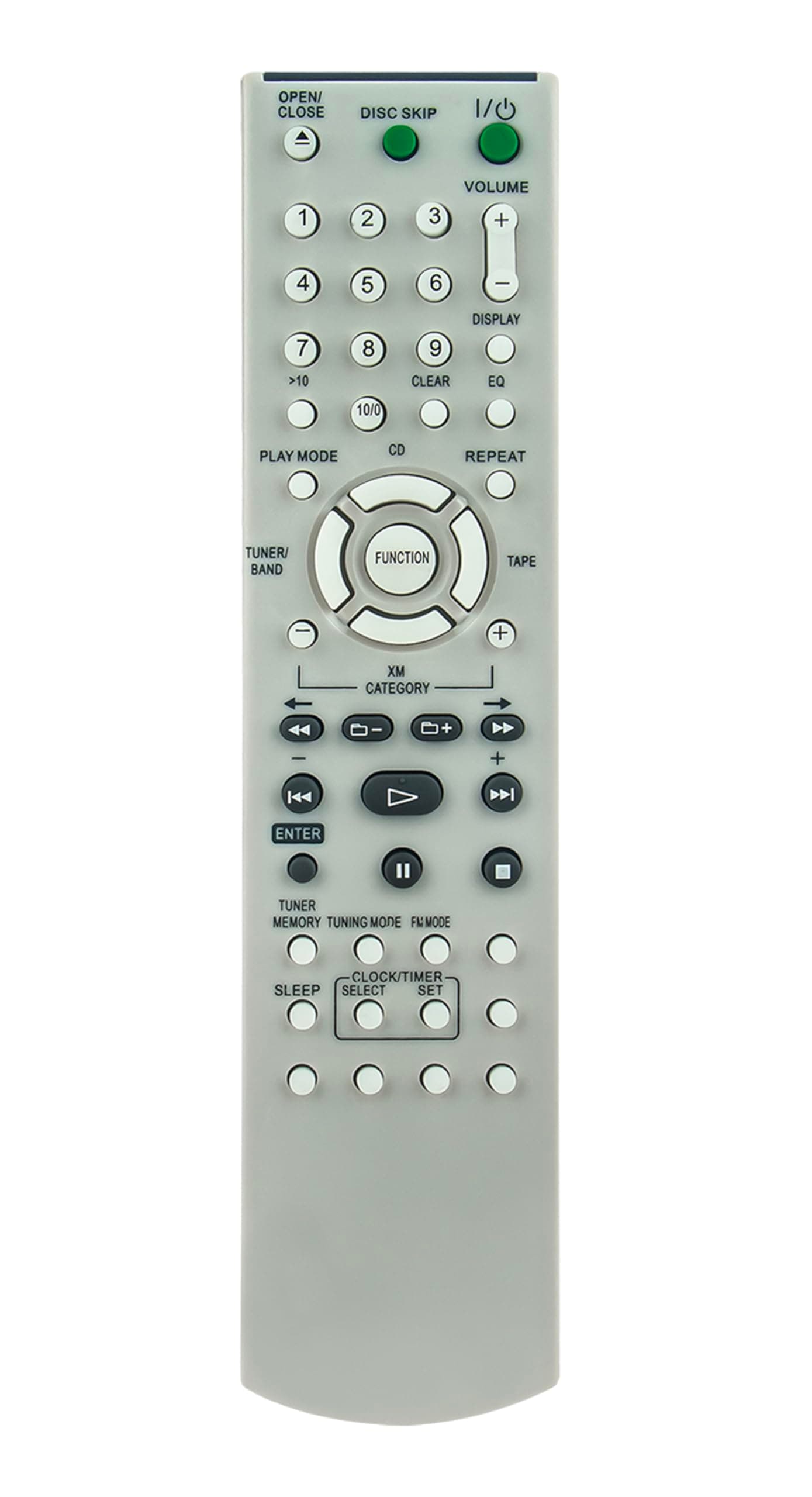 VINABTYRM-SCR50 Replace Remote Control fit for Sony Bookshelf HI-FI Component Audio System HCD-GX470 HCD-GX570 MHC-GX470 MHC-GX570XM 147966511