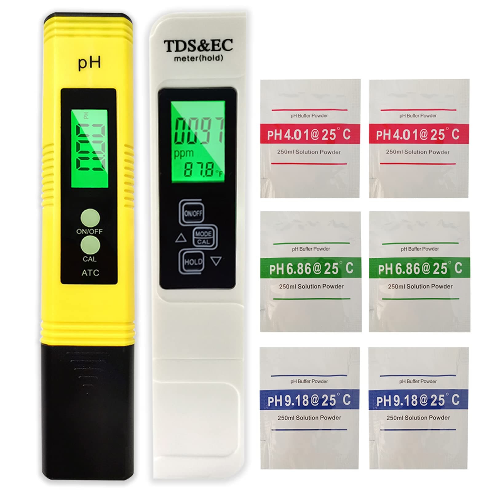 4 in 1 tds ph Meter,EC Temperature Meter, PPM Meters,TDS Water Tester for tap Drinking Water,Digital PH Pen lab pH Tester for Water hydroponics Aquarium Pools Spas