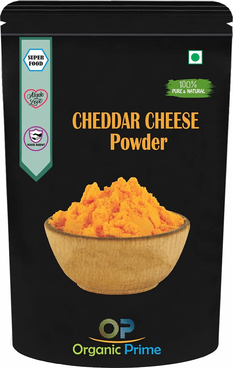 - Organic Prime Cheddar Cheese Powder | Cheese Powder for Popcorn - 100 GM By Organic Prime