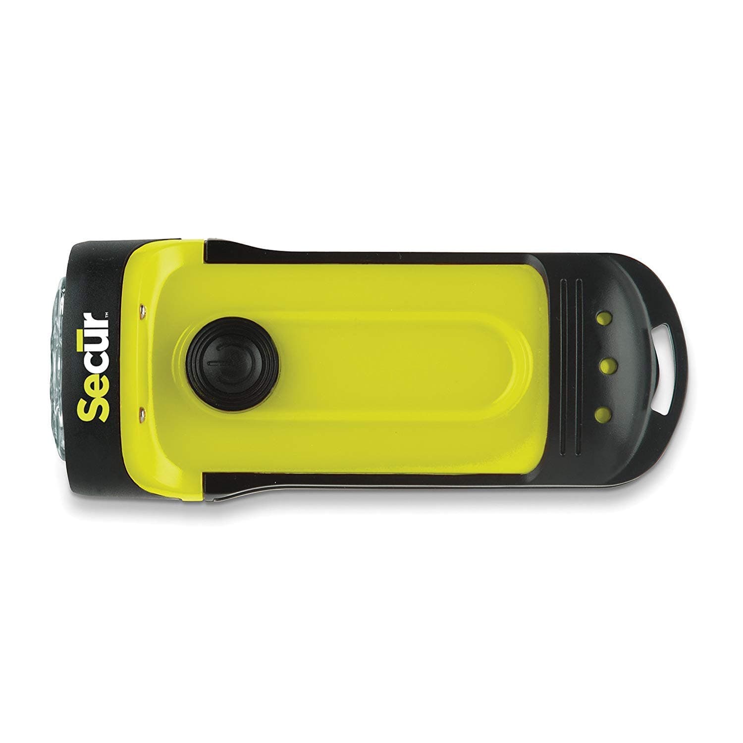 Secur Waterproof Hand crank 3 LED Flashlight, Dynamo powered no batteries needed, waterproof up to 45 feet