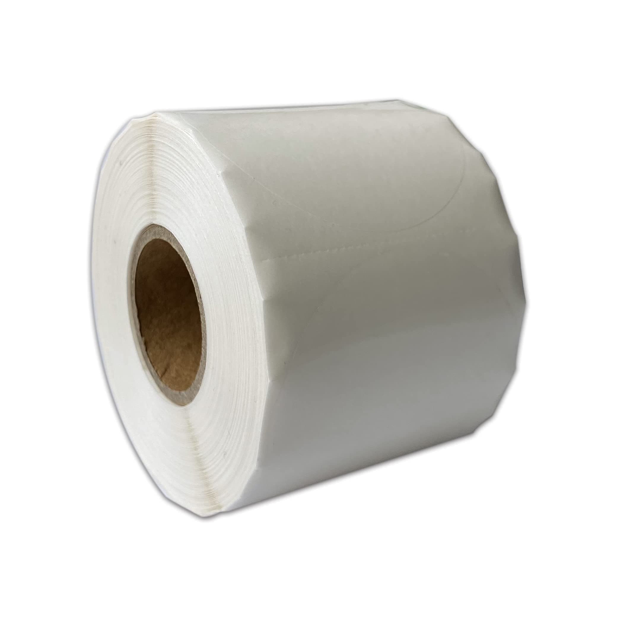 FirstZi2 Inch Diameter Clear Circle Wafer Tamper Seal Labels, Waterproof, 500 Round Stickers per Roll, Perfect for Envelopes, Box, Gift Packaging, Shipping Carton