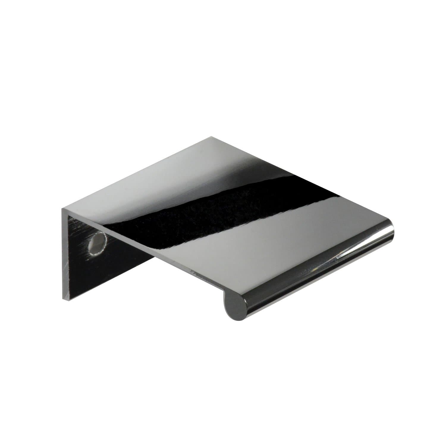 #3306-1.5 in. CKP Brand Back Mount Finger Edge Pull, Polished Chrome