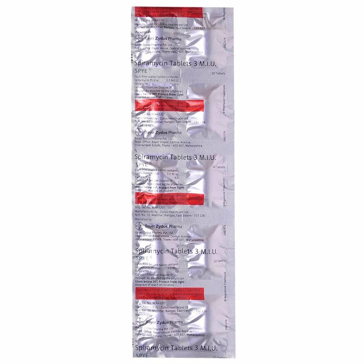 Spye 3 MIU - Strip of 10 Tablets