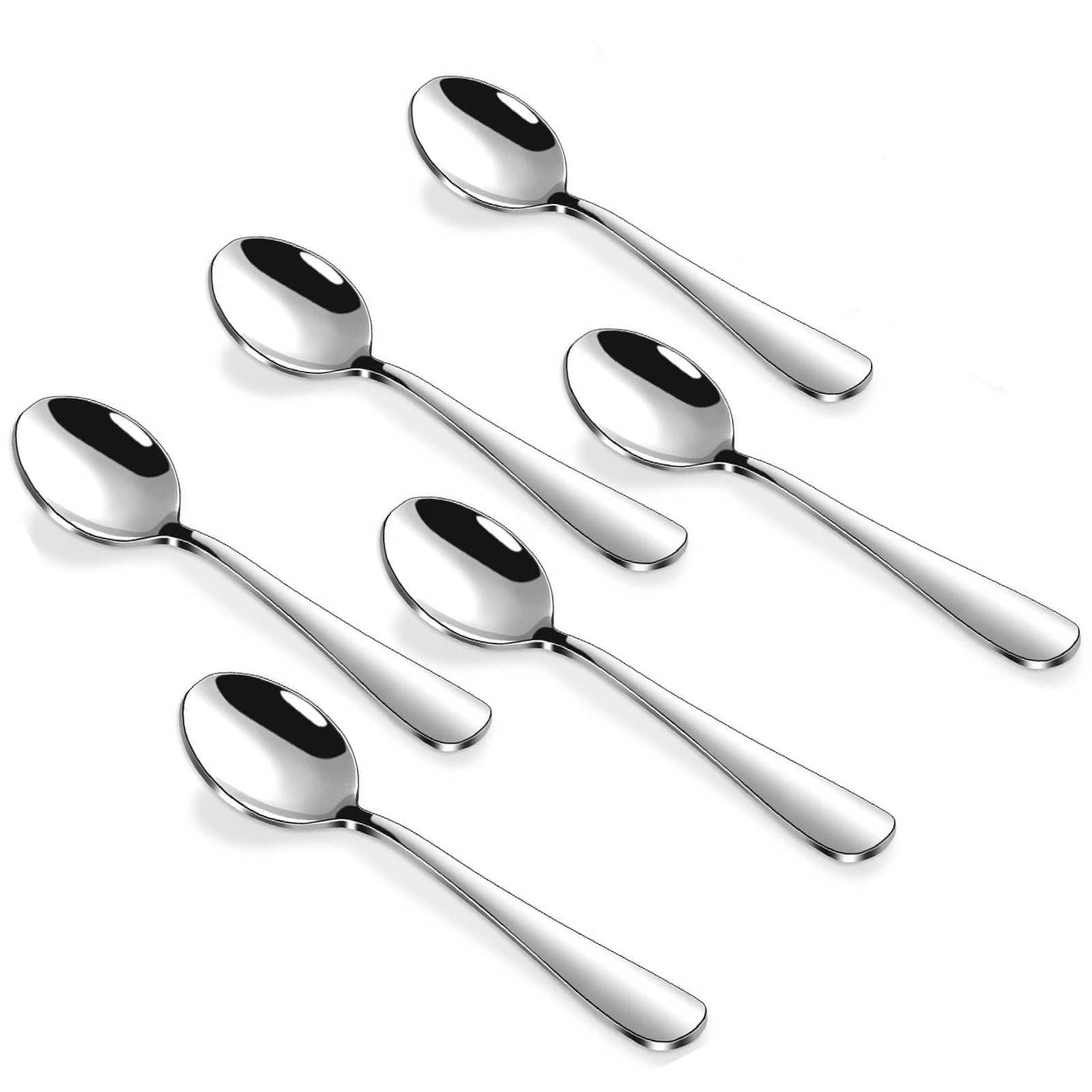 Hiware 6 Pcs Demitasse Espresso Spoons, 4.7 Inches Stainless Steel Mini Coffee Spoons