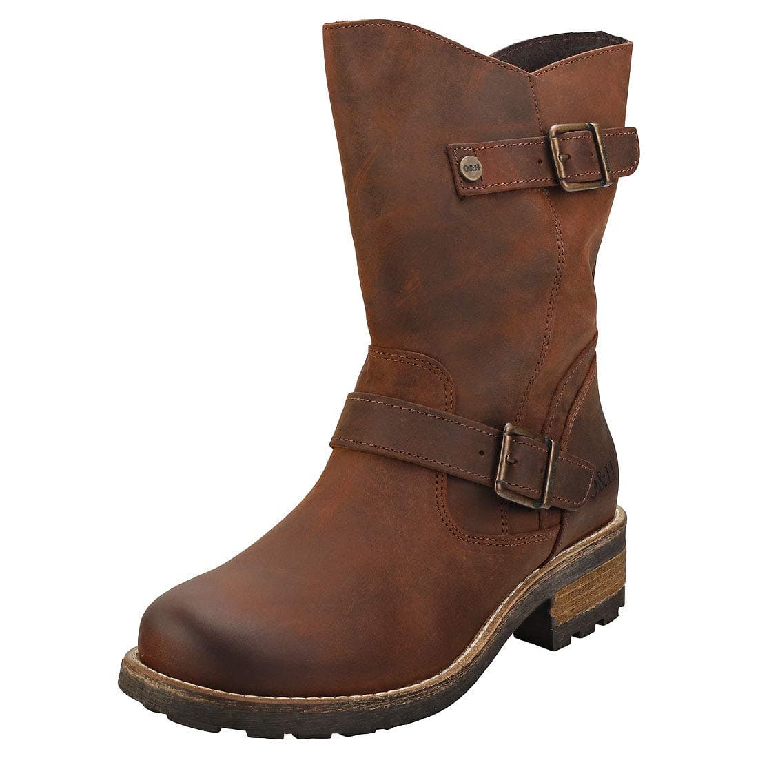 Oak & Hyde Crest Demi Womens Biker Boots in Brown - 6 UK
