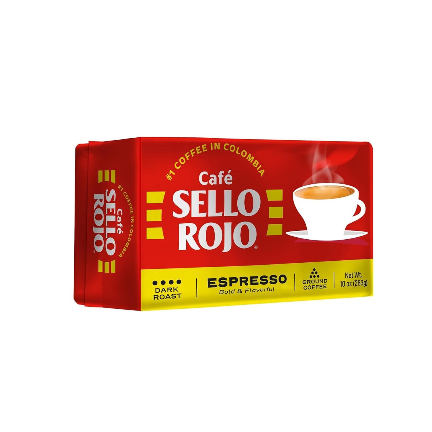 Espresso Brick, 10 oz - Bold & Flavorful Colombian Ground Coffee