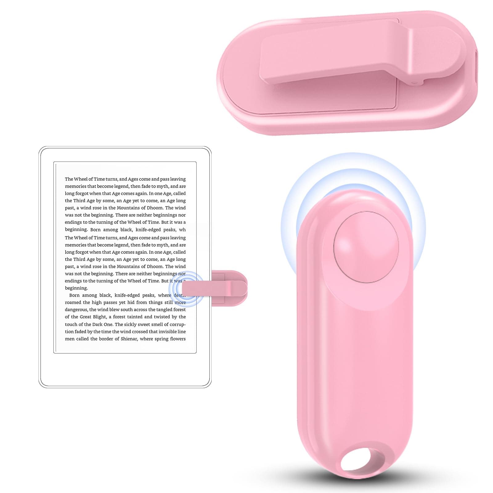 Page Turner for Kindle Remote Control Page Turner Clicker for Kindle Paperwhite Oasis Kobo eReaders Reading Novels Kindle Accessories eBook Accessories with Storage Sleeves