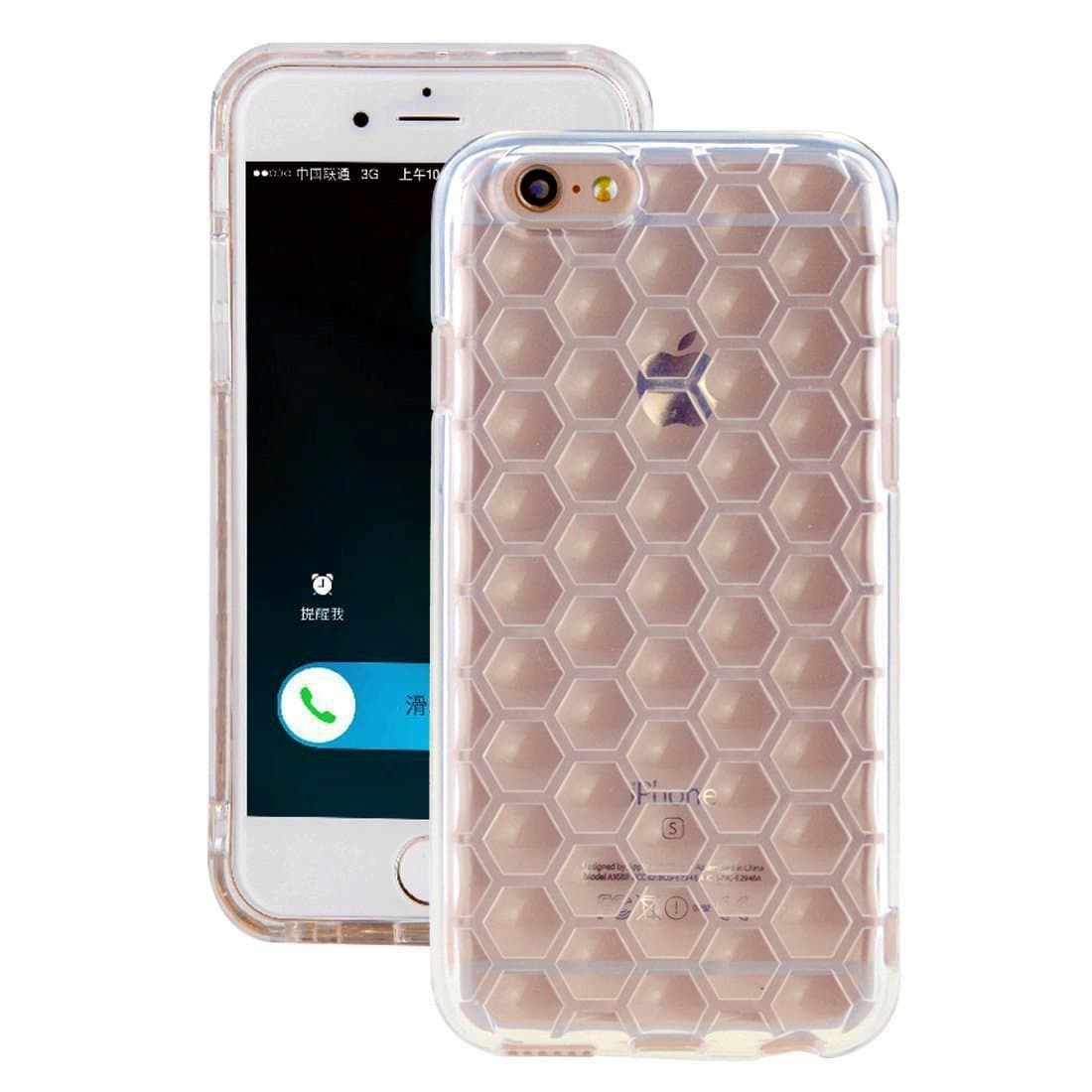 iPhone 6s Clear Case, 3mm Thick Shockproof Soft TPU Clear Case Bumper for iPhone 6/iPhone 6S (Honeycomb)