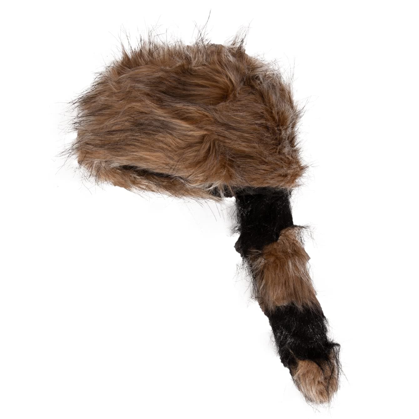 Funny Party Hats Coonskin Cap - Daniel Boone Raccoon Tail Novelty
