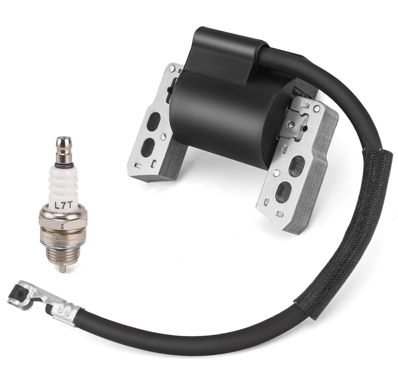 590454 Ignition Coil Compatible with Briggs & Stratton799381 790817 692605 802574 Magneto Armature, Compatible with Briggs & Stratton Engine Models:129H00 Series(0005-0185) Engine,590454 Coil+L7T Plug