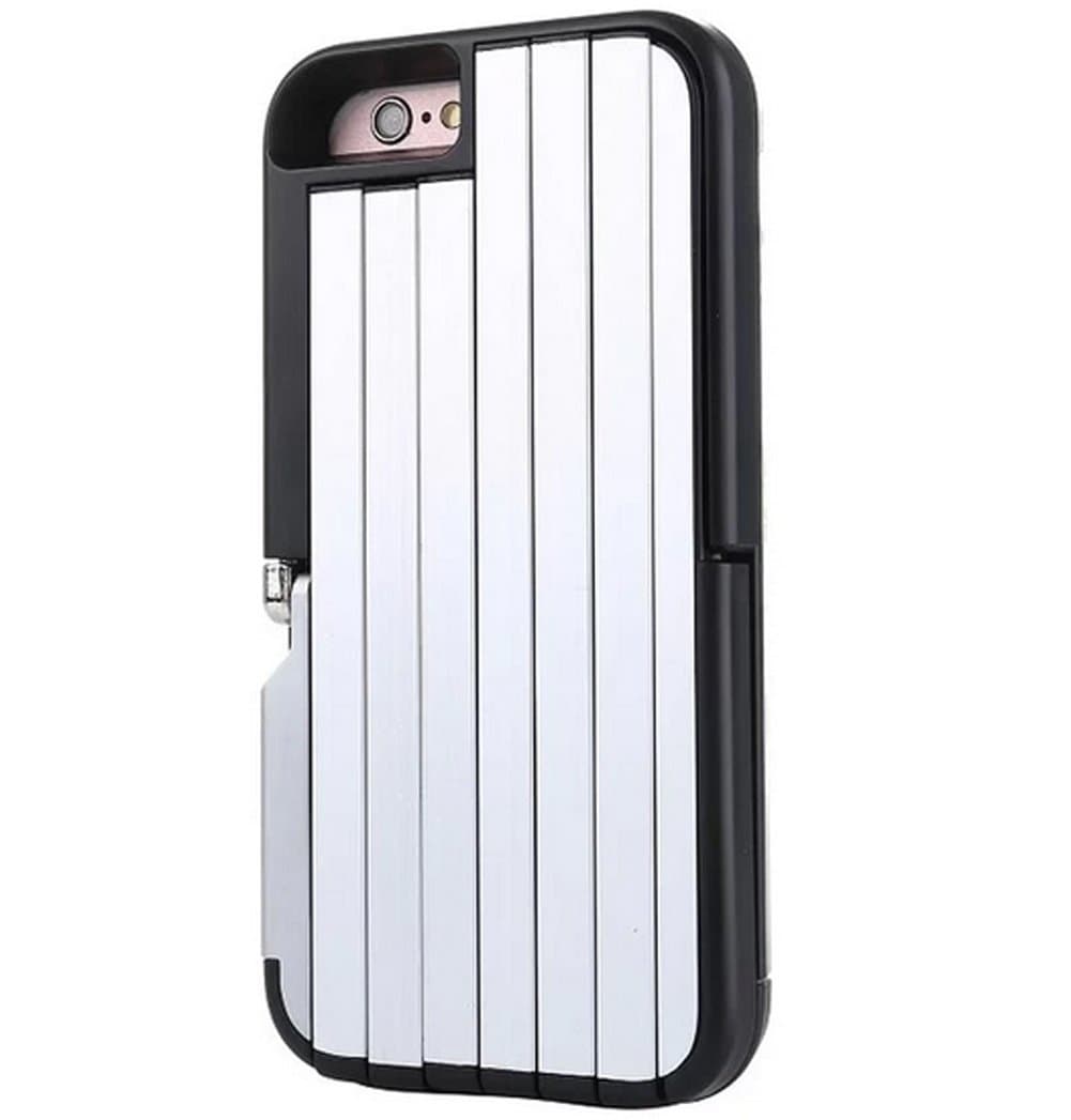 iPhone 6 plus /6s plus Case with Selfie Stick - Selfie Case with Adjustable Aluminum Holder & Bluetooth Remote Shutter - 3 in 1 iPhone Selfie Stick Case 5.5 inch-Black