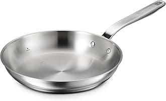Tramontina Tempo Tri-Ply Base Stainless Steel 10-Inch Frying Pan, Induction-Ready Skillet, Oven-Safe, Dishwasher-Safe