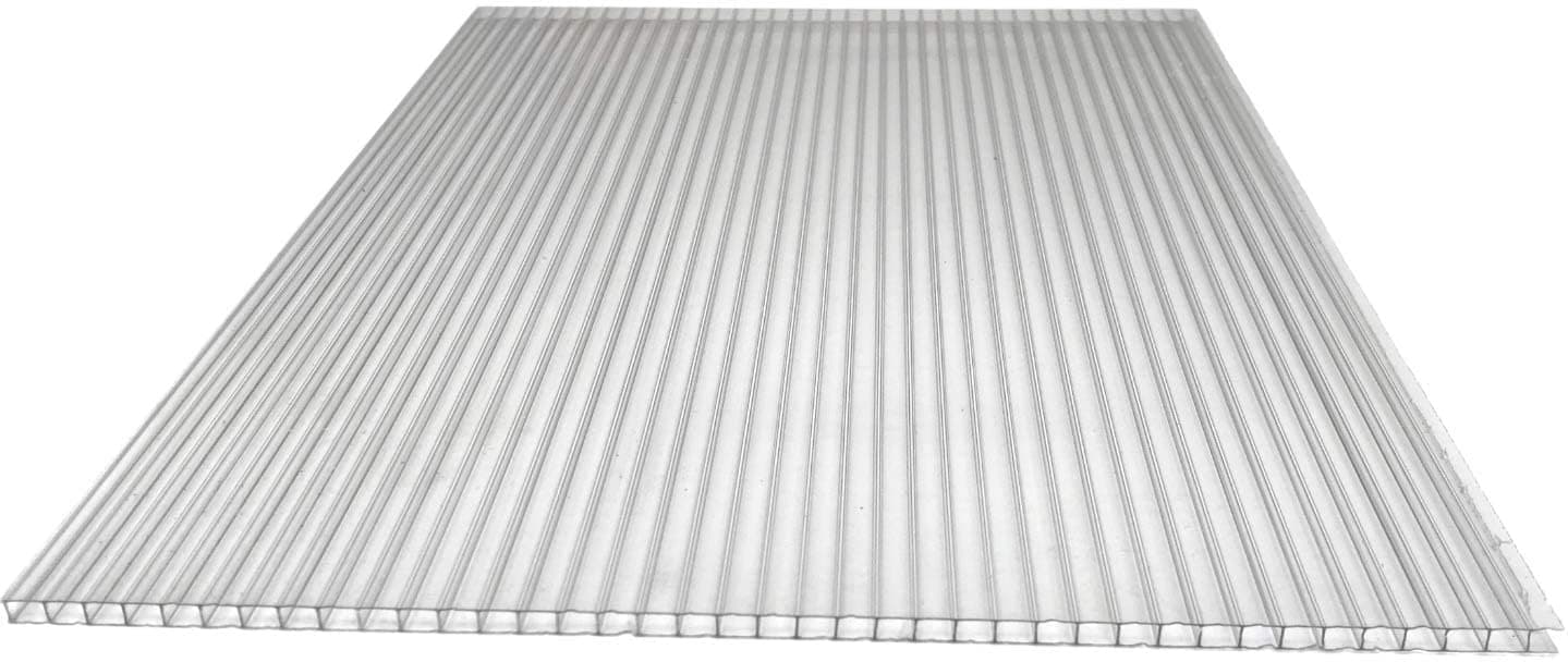 Lexan Thermoclear 4.5 mm Hollow Wall Sheet UV 1130 x 605 mm Double-Sided