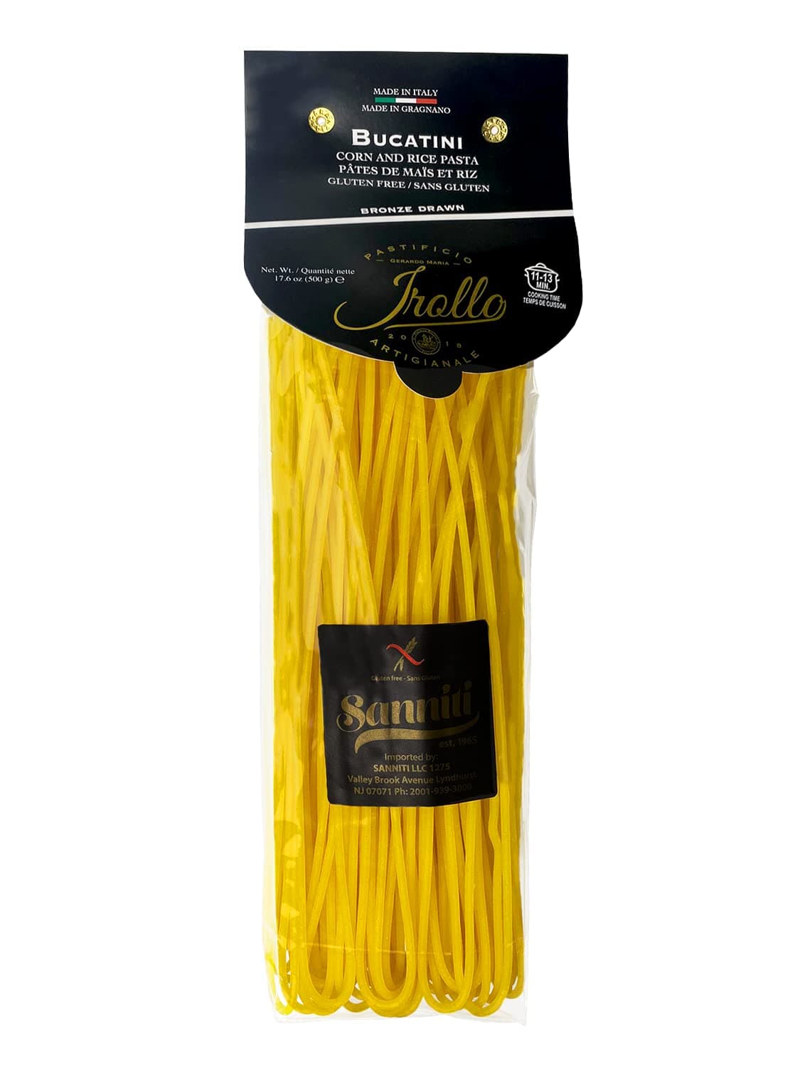 Artisanal Gluten Free Pasta di Gragnano Imported From Italy, 17.6 oz (Bucatini)