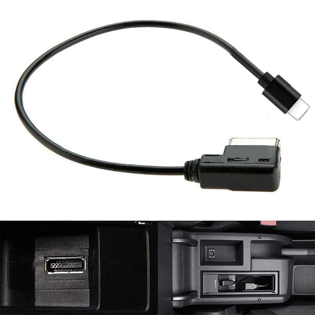 AMI MMI MDI Aux Cable Music Audio Interface Power Adapter Compatible for iPXs Xs Max 8 7 7 Plus for Audi A3 A4 A5 A6 A8 TT VW RNS510 RNS 315 (1M)