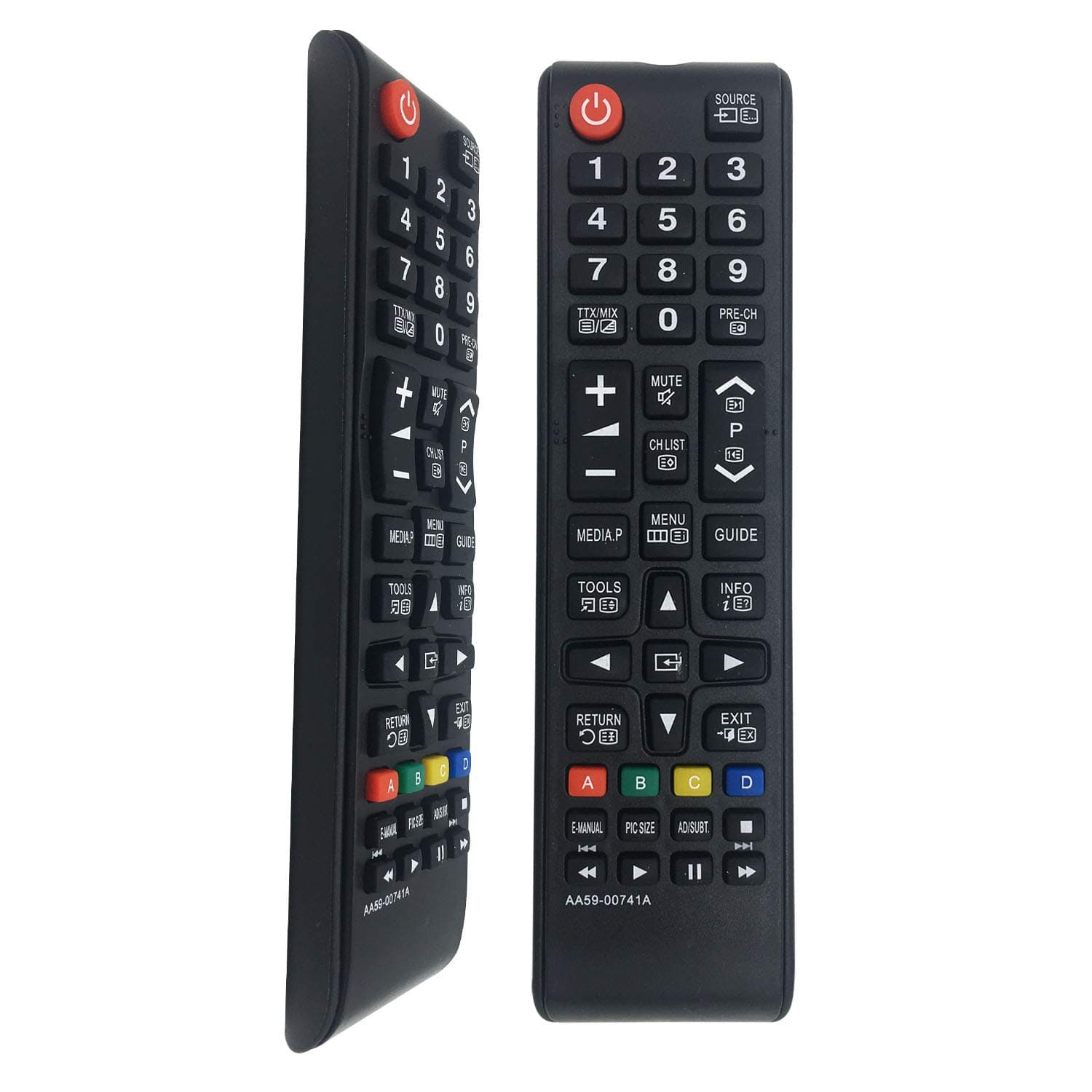 Replacement Samsung Remote Control AA59-00741A for Samsung 5/6/7 series 3D LCD LED Smart TV Remote Controls - No Setup Needed