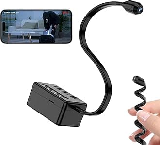 Mini Spy Camera with 1080P, Hidden Camera WiFi, APP, Motion Detection for Home, Indoor, Baby, Dog, Cat (A)